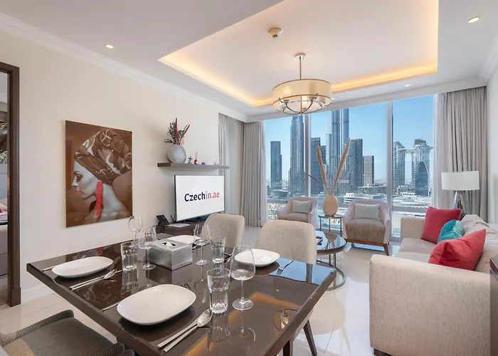 Downtown Elegance - 1Br Apartment With Unmatched Burj Khalifa Views