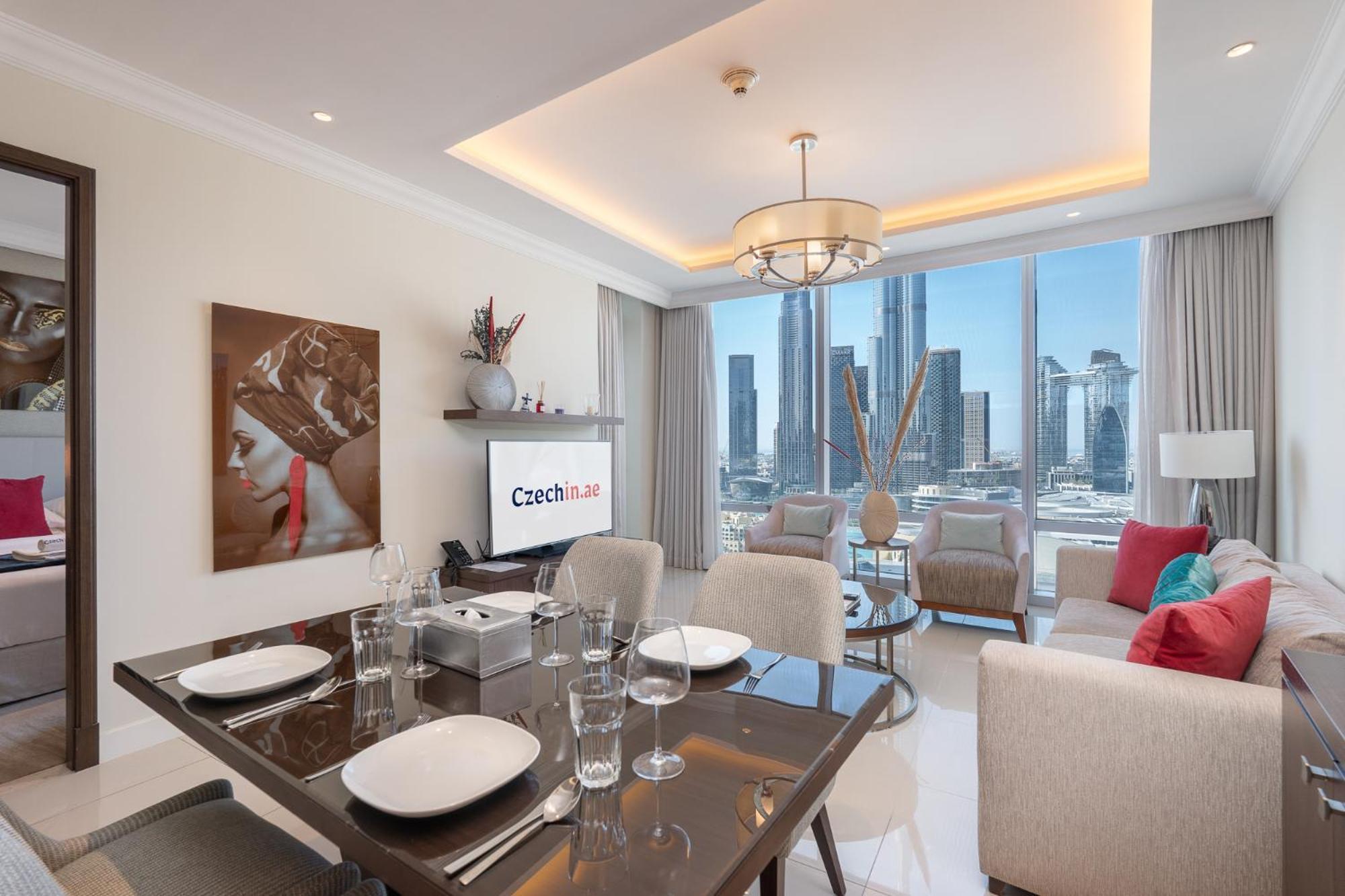 Downtown Elegance - 1br With Unmatched Burj Khalifa Views Dubai
